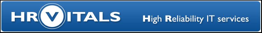 HR Vitals logo and banner High Reliability IT services